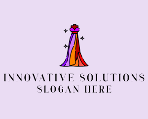 Stylish Mannequin Dress Gown logo design