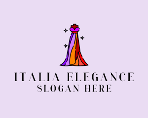 Stylish Mannequin Dress Gown logo design