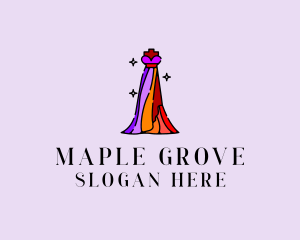 Stylish Mannequin Dress Gown logo design