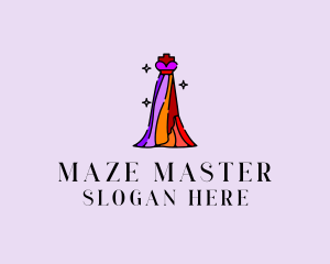 Stylish Mannequin Dress Gown logo design