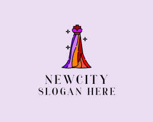 Stylish Mannequin Dress Gown logo design