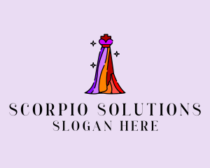 Stylish Mannequin Dress Gown logo design