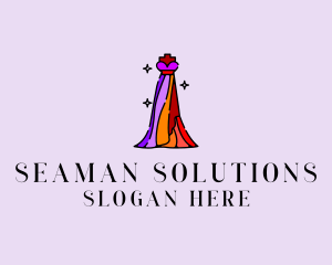 Stylish Mannequin Dress Gown logo design