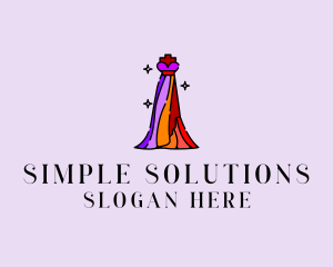 Stylish Mannequin Dress Gown logo design