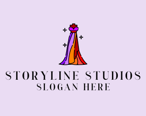 Stylish Mannequin Dress Gown logo design