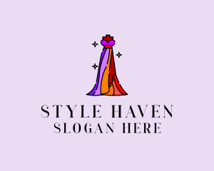 Stylish Mannequin Dress Gown logo design