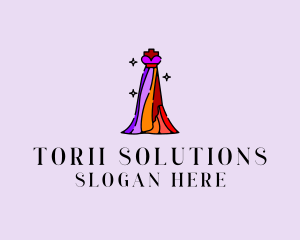 Stylish Mannequin Dress Gown logo design