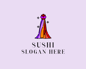 Stylish Mannequin Dress Gown logo design