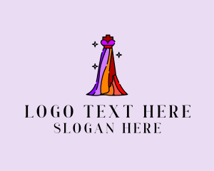 Women - Stylish Mannequin Dress Gown logo design