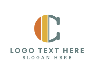 Typewritten - Generic Startup Firm Letter C logo design
