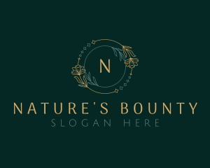 Floral Beautician Natural logo design