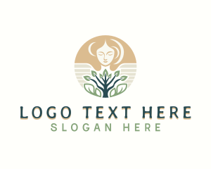 Healing - Woman Tree Spa logo design