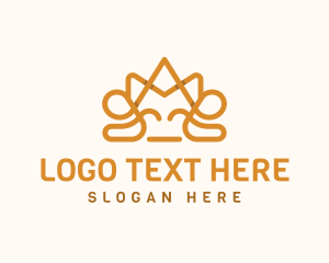 Gold - Noble Elegant Crown logo design