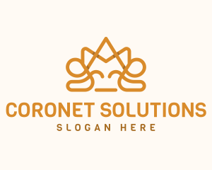 Noble Elegant Crown logo design