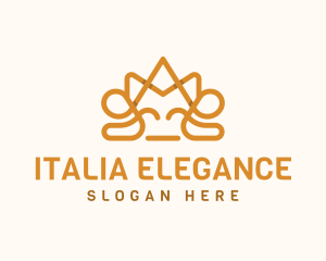 Noble Elegant Crown logo design