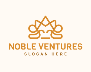 Noble Elegant Crown logo design