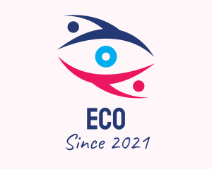 Contact Lens - Eye Charity Foundation logo design