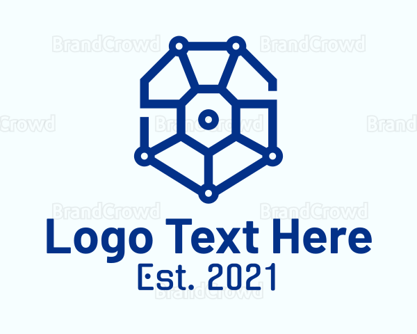 Digital Hexagon Circuit Logo