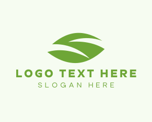 Plant - Green Leaf Letter S logo design