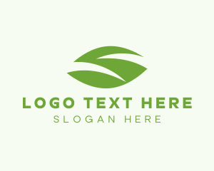 Leaf - Green Leaf Letter S logo design