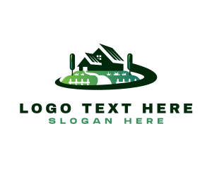 Gardening - House Lawn Property logo design