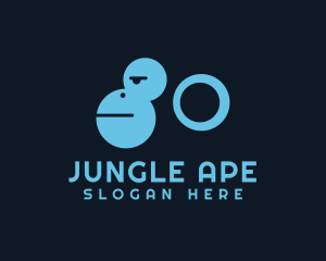 Wild Monkey Ape  logo design