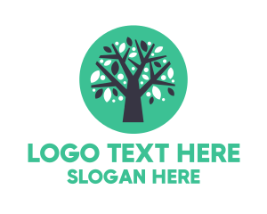 Agriculture - Blue Green Tree logo design