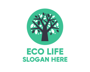 Green - Blue Green Tree logo design