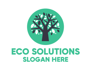 Ecology - Blue Green Tree logo design