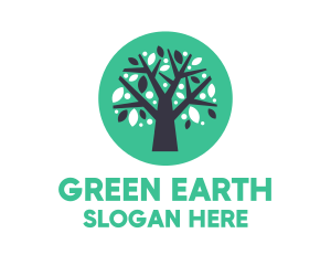 Ecology - Blue Green Tree logo design