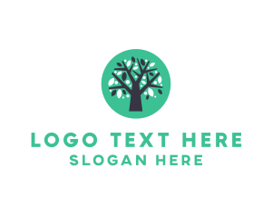 Ecology - Leaf Organic Tree logo design