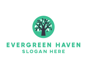 Tree - Leaf Organic Tree logo design