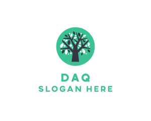 Leaf Organic Tree  logo design
