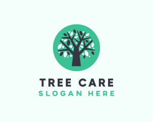 Leaf Organic Tree  logo design