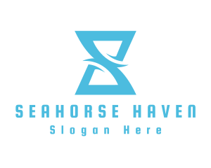 Letter S Hourglass logo design