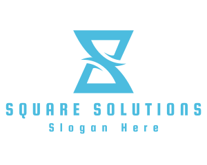 Letter S Hourglass logo design