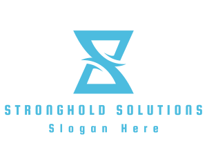 Letter S Hourglass logo design