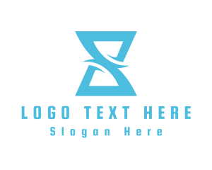 Hour - Letter S Hourglass logo design