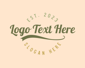 Store - Generic Script Business logo design