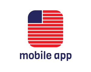 USA Flag App logo design