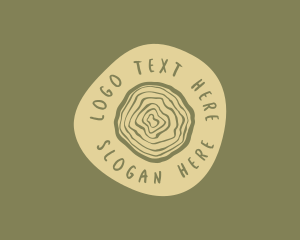 Organic Woodgrain Carpentry Logo