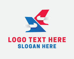 Aeroplane - Modern Airline Transportation logo design