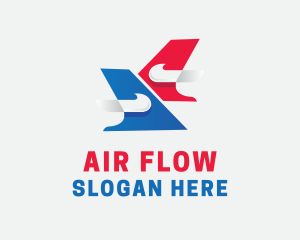 Modern Airline Transportation logo design