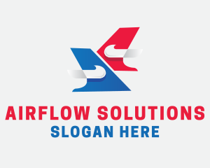 Modern Airline Transportation logo design