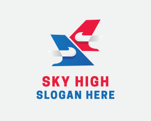 Modern Airline Transportation logo design