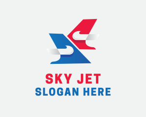 Modern Airline Transportation logo design