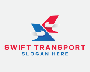 Modern Airline Transportation logo design