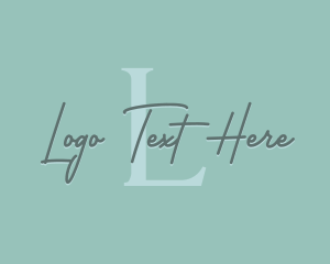 Script - Luxury Fashion Stylist logo design