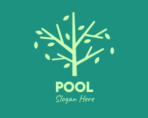 Eco Park - Green Environmental Tree logo design