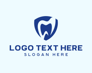 Oral - Dental Health Shield logo design